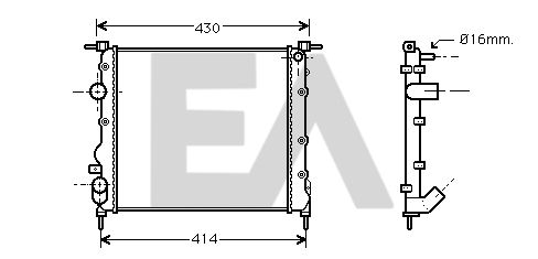 31R60118 EACLIMA Радиатор, охлаждение двигателя