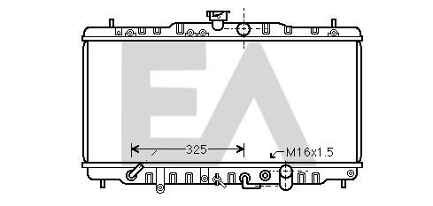 31R26110 EACLIMA Радиатор, охлаждение двигателя