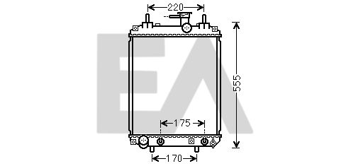 31R19045 EACLIMA Радиатор, охлаждение двигателя