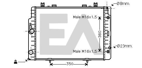 31R50119 EACLIMA Радиатор, охлаждение двигателя