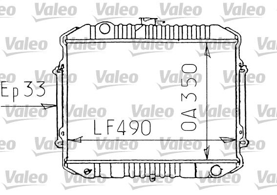 731071 VALEO Радиатор, охлаждение двигателя