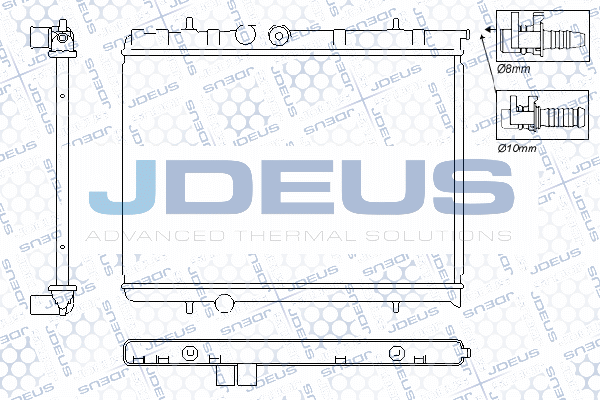 RA0210360 JDEUS Радиатор, охлаждение двигателя