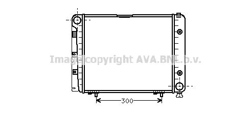 MSA2066 AVA QUALITY COOLING Радиатор, охлаждение двигателя