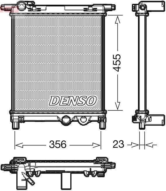 DRM32036 DENSO Радиатор, охлаждение двигателя