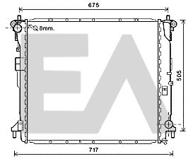 31R20017 EACLIMA Радиатор, охлаждение двигателя