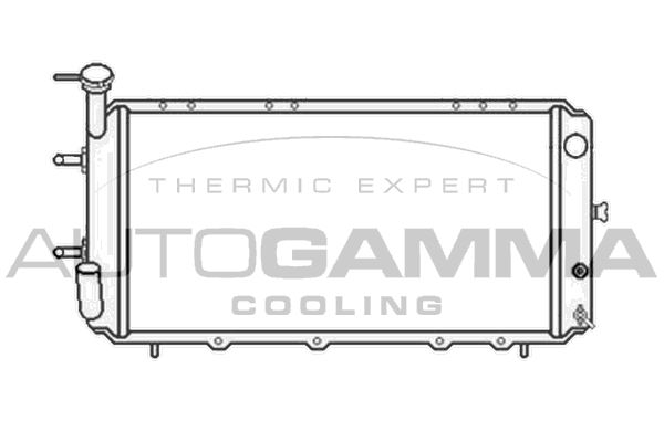 105576 AUTOGAMMA Радиатор, охлаждение двигателя