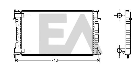 31R10027 EACLIMA Радиатор, охлаждение двигателя