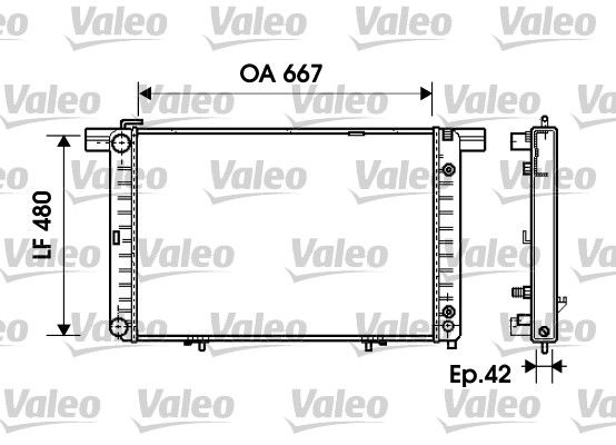 734798 VALEO Радиатор, охлаждение двигателя