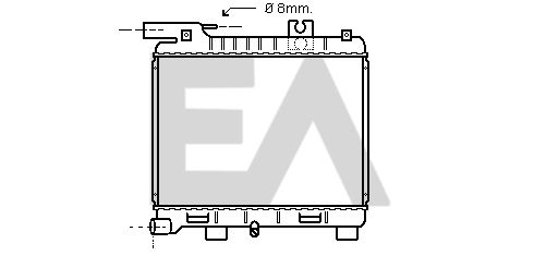 31R07022 EACLIMA Радиатор, охлаждение двигателя