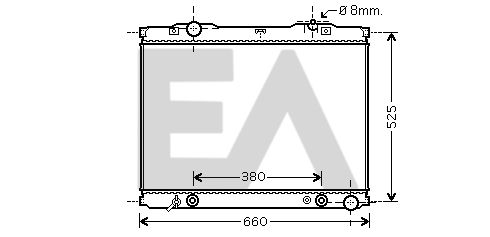 31R36017 EACLIMA Радиатор, охлаждение двигателя