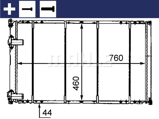 CR526000S MAHLE Радиатор, охлаждение двигателя