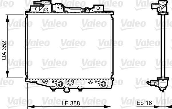 731019 VALEO Радиатор, охлаждение двигателя