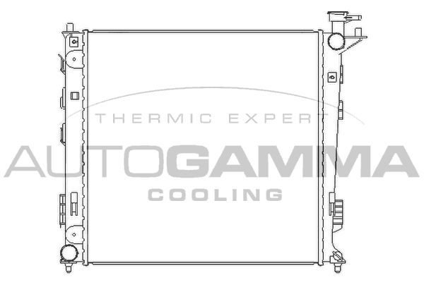 105797 AUTOGAMMA Радиатор, охлаждение двигателя