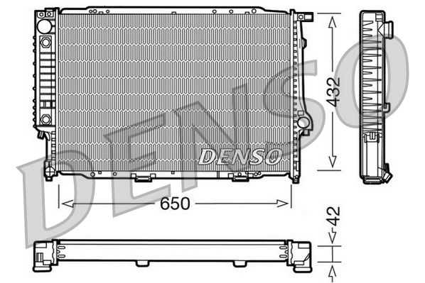 DRM05057 DENSO Радиатор, охлаждение двигателя