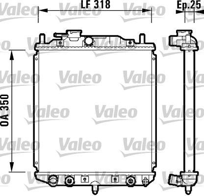 734101 VALEO Радиатор, охлаждение двигателя