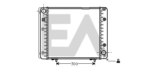 31R50041 EACLIMA Радиатор, охлаждение двигателя