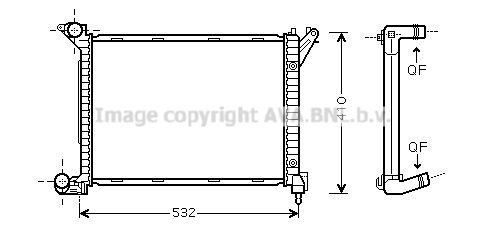 BWA2263 AVA QUALITY COOLING Радиатор, охлаждение двигателя