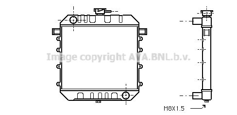 OL2030 AVA QUALITY COOLING Радиатор, охлаждение двигателя