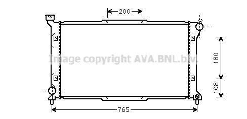 SU2036 AVA QUALITY COOLING Радиатор, охлаждение двигателя