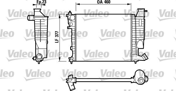 732534 VALEO Радиатор, охлаждение двигателя