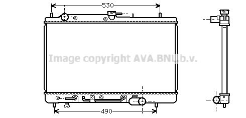 MZ2068 AVA QUALITY COOLING Радиатор, охлаждение двигателя