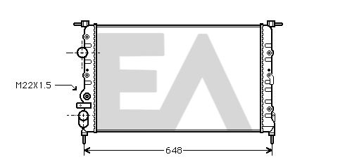 31R60051 EACLIMA Радиатор, охлаждение двигателя