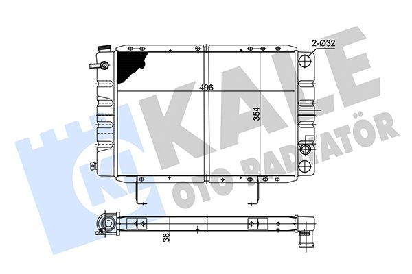138600 KALE OTO RADYATÖR Радиатор, охлаждение двигателя