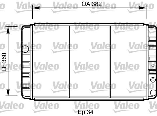 731248 VALEO Радиатор, охлаждение двигателя