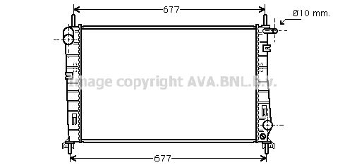 FDA2185D AVA QUALITY COOLING Радиатор, охлаждение двигателя