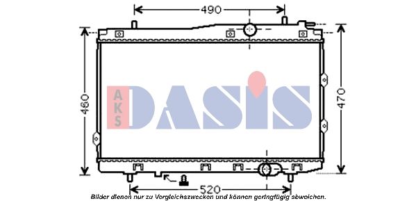 510086N AKS DASIS Радиатор, охлаждение двигателя