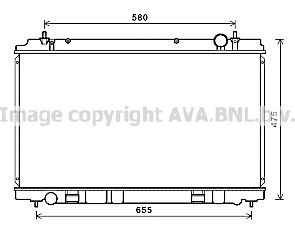 DN2400 AVA QUALITY COOLING Радиатор, охлаждение двигателя