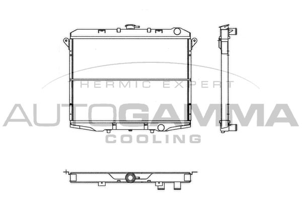 103154 AUTOGAMMA Радиатор, охлаждение двигателя