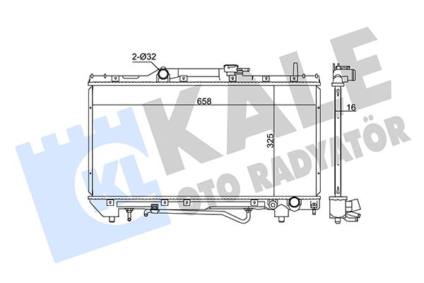 342165 KALE OTO RADYATÖR Радиатор, охлаждение двигателя