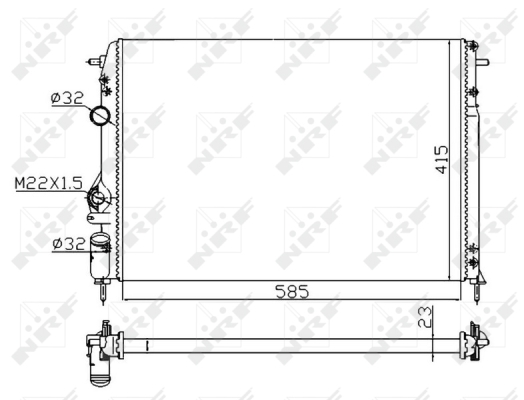 WG1723172 WILMINK GROUP Радиатор, охлаждение двигателя