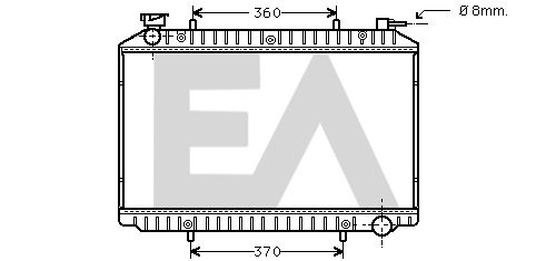 31R18174 EACLIMA Радиатор, охлаждение двигателя