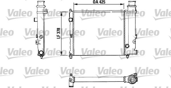 883774 VALEO Радиатор, охлаждение двигателя