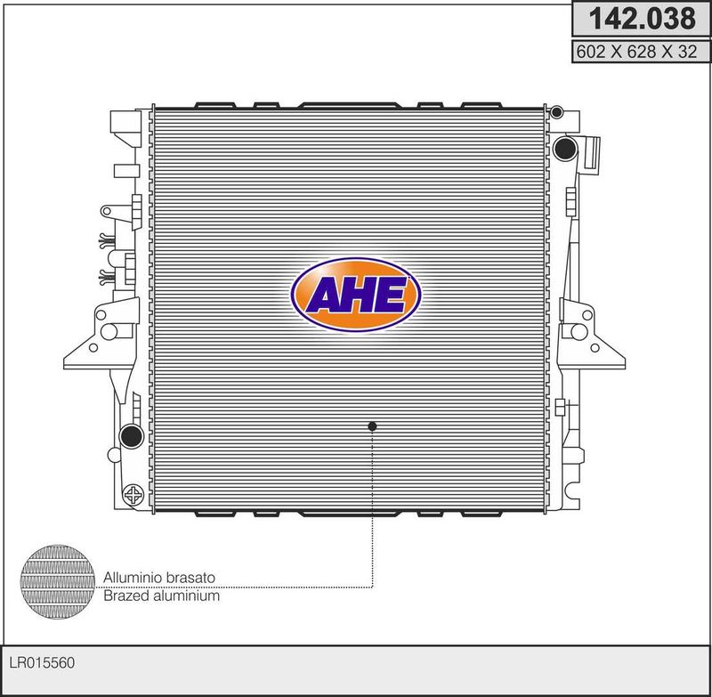 142038 AHE Радиатор, охлаждение двигателя