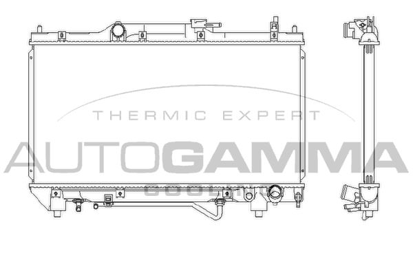 102351 AUTOGAMMA Радиатор, охлаждение двигателя