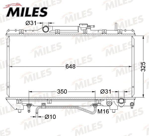 ACRB592 MILES Радиатор, охлаждение двигателя