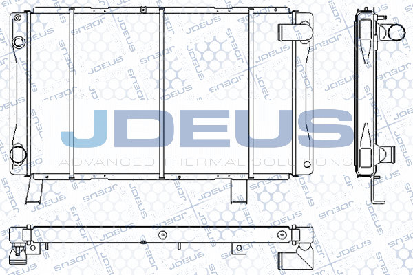 RA0210180 JDEUS Радиатор, охлаждение двигателя