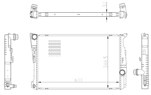 WG2162279 WILMINK GROUP Радиатор, охлаждение двигателя