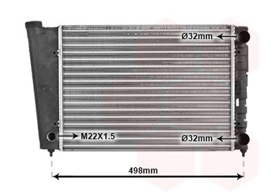 58002010 VAN WEZEL Радиатор, охлаждение двигателя