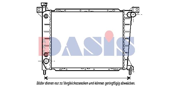 091260N AKS DASIS Радиатор, охлаждение двигателя