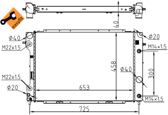 WG1722040 WILMINK GROUP Радиатор, охлаждение двигателя