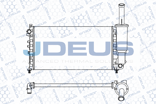 M011063A JDEUS Радиатор, охлаждение двигателя