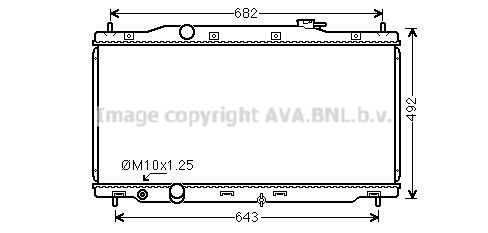 HD2307 AVA QUALITY COOLING Радиатор, охлаждение двигателя