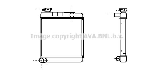 AU2001 AVA QUALITY COOLING Радиатор, охлаждение двигателя