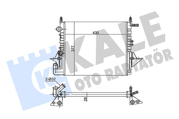 137500 KALE OTO RADYATÖR Радиатор, охлаждение двигателя