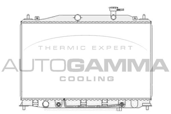 104827 AUTOGAMMA Радиатор, охлаждение двигателя