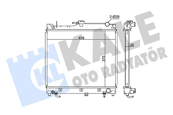 365700 KALE OTO RADYATÖR Радиатор, охлаждение двигателя